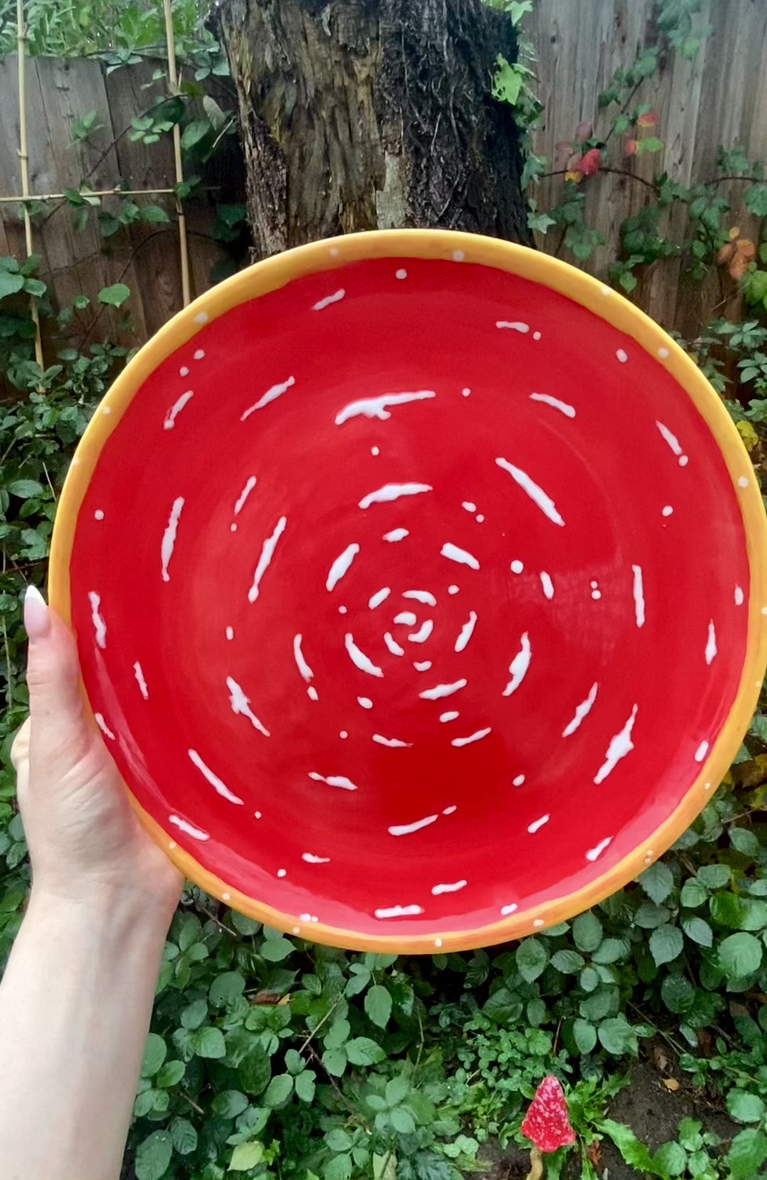 Red Mushroom Plate