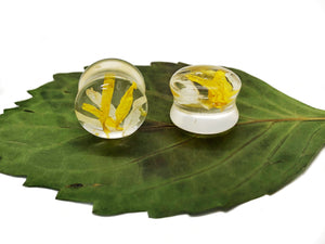 Sunflower and Daisy Resin Plugs | Groovy Opal, LLC.