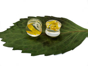 Sunflower and Daisy Resin Plugs | Groovy Opal, LLC.