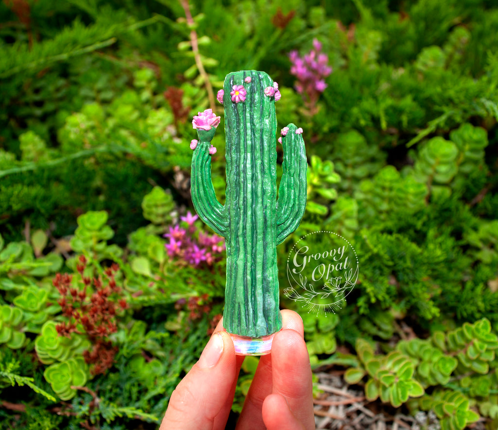 Blooming Cactus Chillum | Groovy Opal, LLC.
