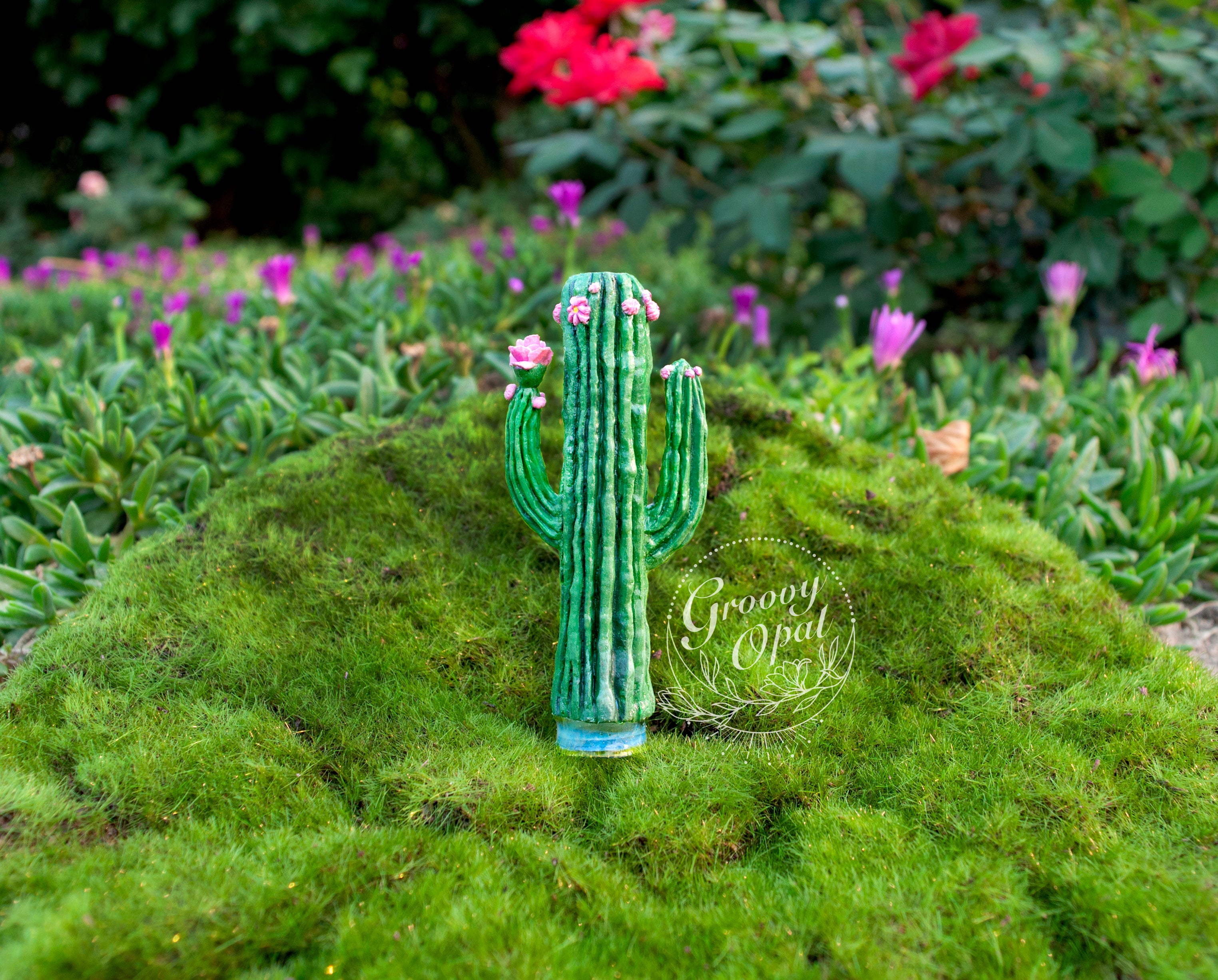 Blooming Cactus Chillum | Groovy Opal, LLC.