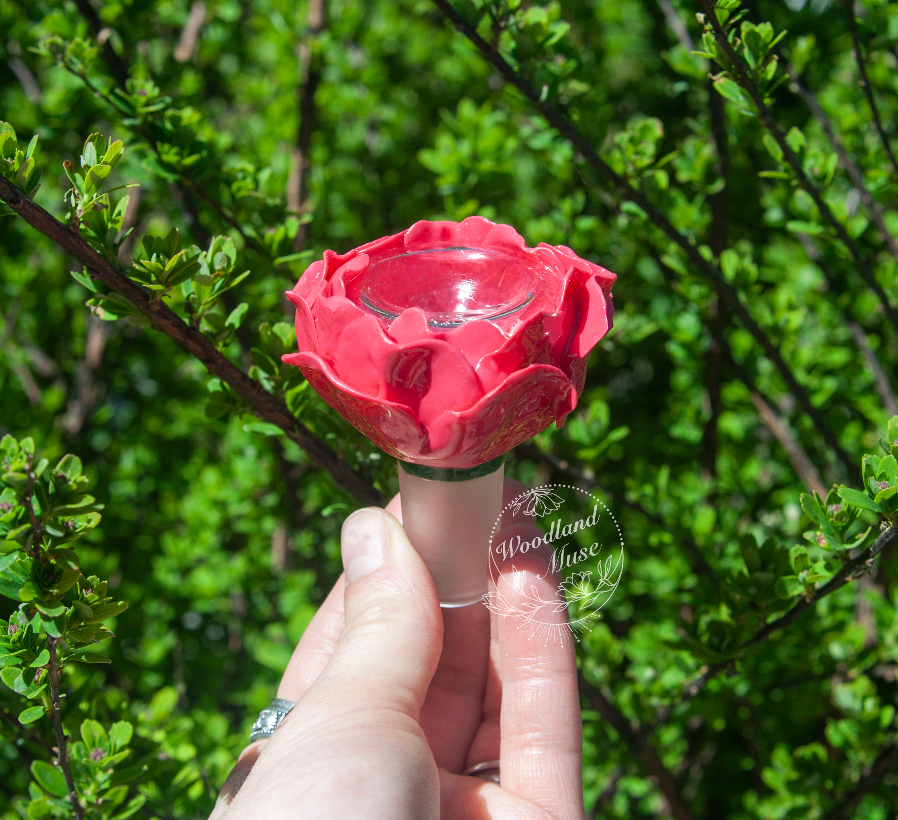 Rose Water Pipe Bowl, 18 mm or 14 mm
