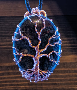 Pietersite Tree of Life Wire Wrapped Copper Pendant | Groovy Opal, LLC.