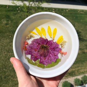 Pressed Flower Jewelry Dish | Groovy Opal, LLC.